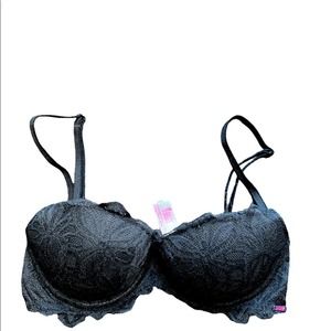 PINK Victoria’s Secret | Date Push-up Padded Bra Black 32C